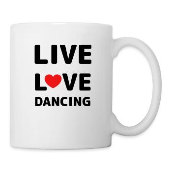 Dancing Dance Music - Mug - white - Right