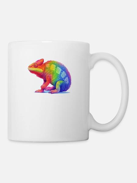 Pride chameleon - Tasse - Weiß