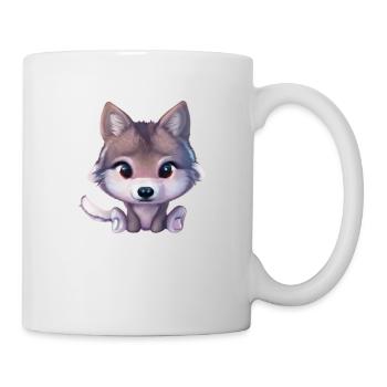 Kleiner wolf - Tasse - Weiß - Rechts