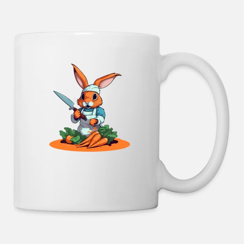 Xam le lapin cuisinier - Mug blanc - blanc