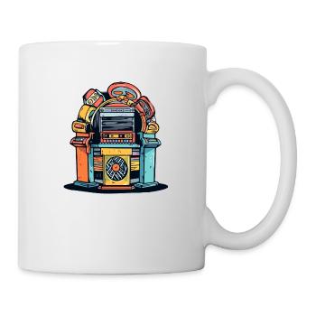 Juke box des années 70 - Mug blanc - blanc - Droite