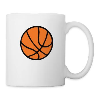 Basket-ball. - Mug blanc - blanc - Droite
