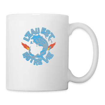 L'eau est notre vie - Mug blanc - blanc - Droite