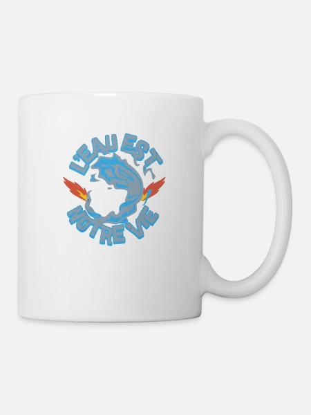 L'eau est notre vie - Mug blanc - blanc