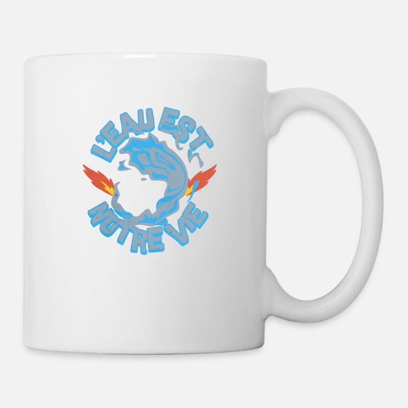 L'eau est notre vie - Mug blanc - blanc