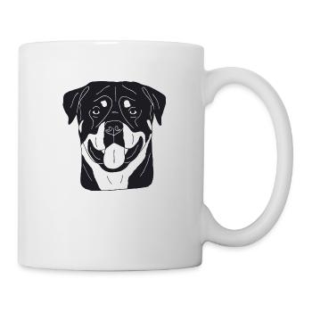 Rottweiler - Tasse - Weiß - Rechts