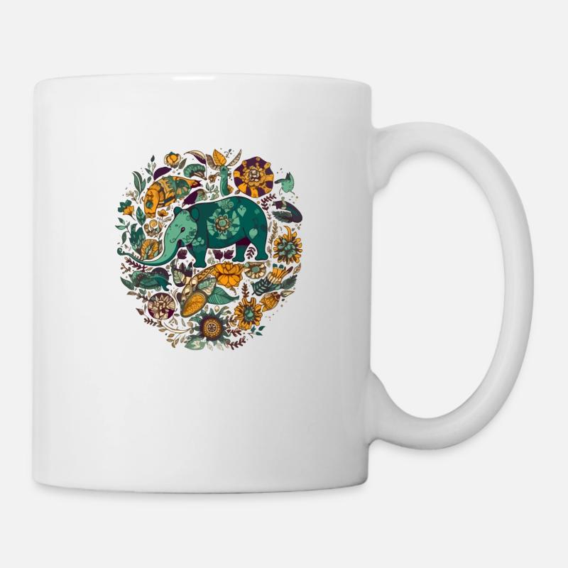 Lou der Tapir - Tasse - Weiß