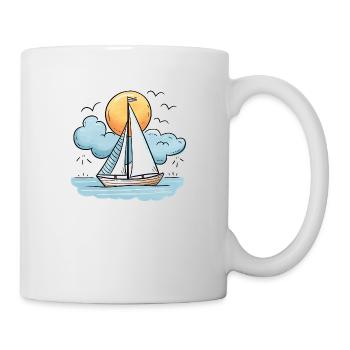 Segelboot - Tasse - Weiß - Rechts