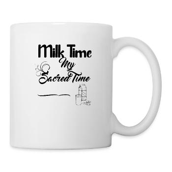 Conception du temps du lait et des biscuits - Mug blanc - blanc - Droite