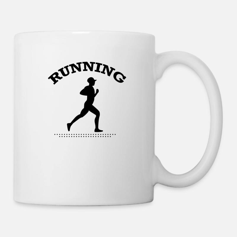 Running Marathon - Tasse - Weiß
