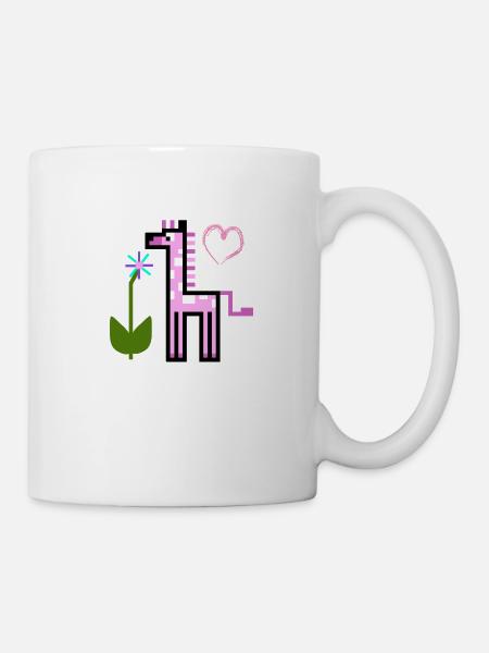 GiraffePink - Tasse - Weiß