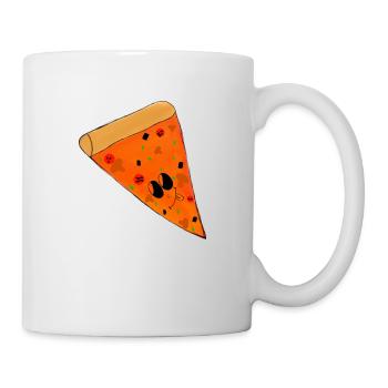 Kawaii Pizza Aufdruck | Original von. MMJ49 - Tasse - Weiß - Rechts