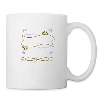 drinking happy humor cool quote gift idea - Tasse - Weiß - Rechts