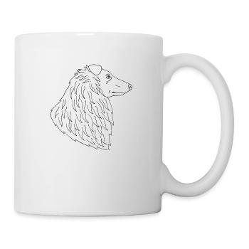 Collie - Tasse - Weiß - Rechts