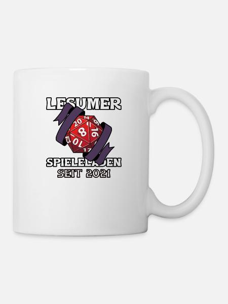 Lesumer Spieleladen - neues Logo designed for me - Tasse - Weiß