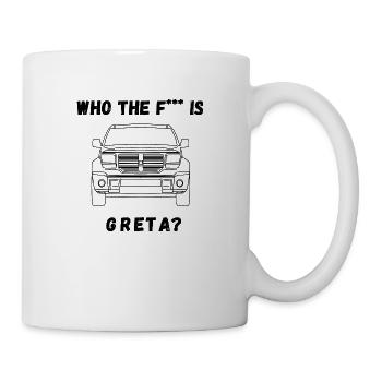 Who the f*** - Tasse - Weiß - Rechts