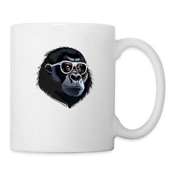 Gorilla head - Mug - white - Right