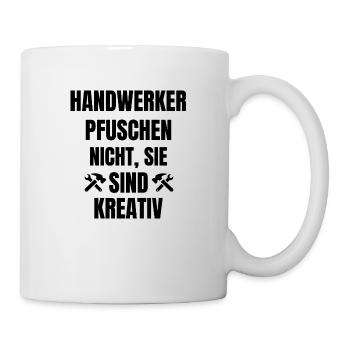 Handwerker Handyman Handwerk Werkzeug Baustelle - Tasse - Weiß - Rechts