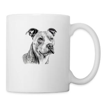 Jack le pitbull - Mug blanc - blanc - Droite