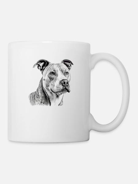 Jack der Pitbull - Tasse - Weiß