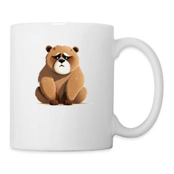 Bibi l'ours grognon - Mug blanc - blanc - Droite