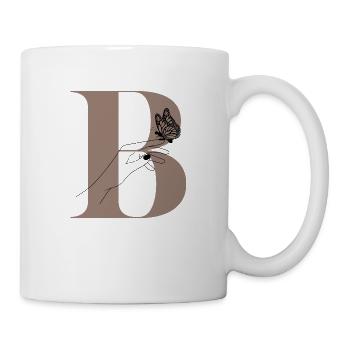 Letter B Magic butterfly - Mug - white - Right