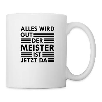 Handwerker Handyman Handwerk Werkzeug Baustelle - Tasse - Weiß - Rechts