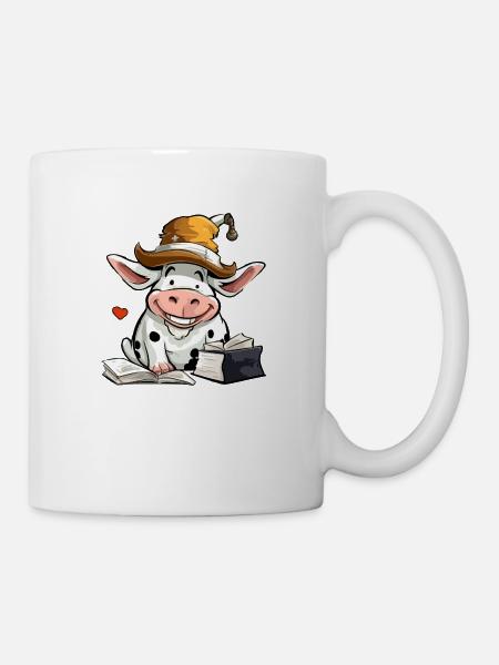 Miki, die gelehrte Kuh - Tasse - Weiß