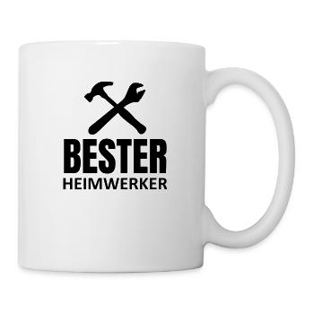 Handwerker Handyman Handwerk Werkzeug Baustelle - Tasse - Weiß - Rechts