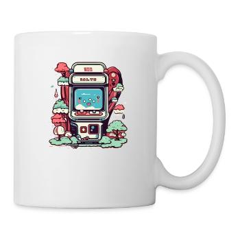 Vintage-Arcade-Automat - Tasse - Weiß - Rechts