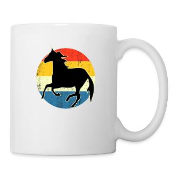 Vintage Retro Horse Sunset For Horse Lovers - Mug - white - Right