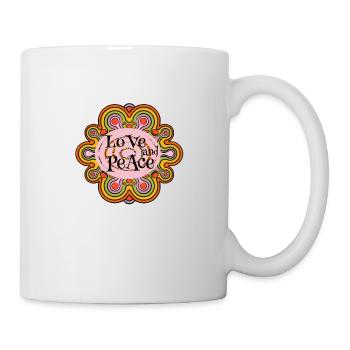 Amour & Paix - Mug blanc - blanc - Droite