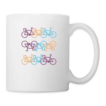 Fahrrad - Tasse - Weiß - Rechts