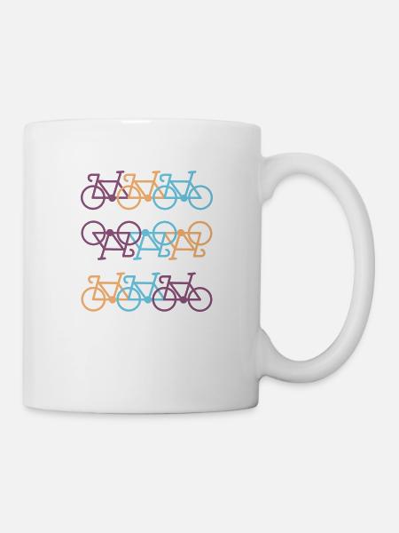 Fahrrad - Tasse - Weiß