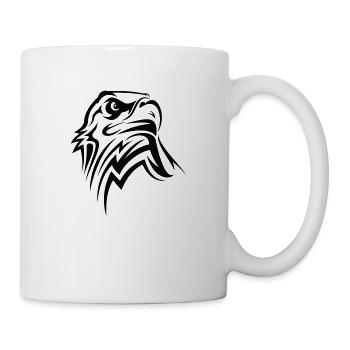 Adler - Tasse - Weiß - Rechts