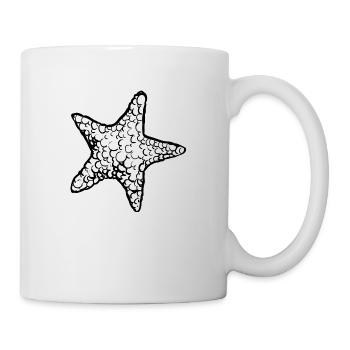Meerestiere - Tasse - Weiß - Rechts