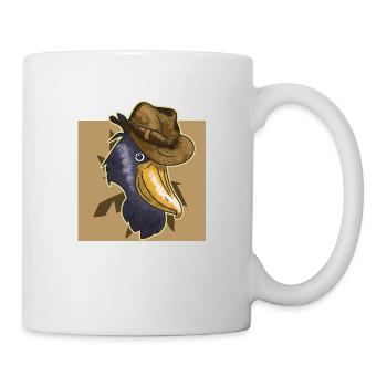 Schuhschnabel Vogel Ornithologe Wald I Geschenk - Tasse - Weiß - Rechts