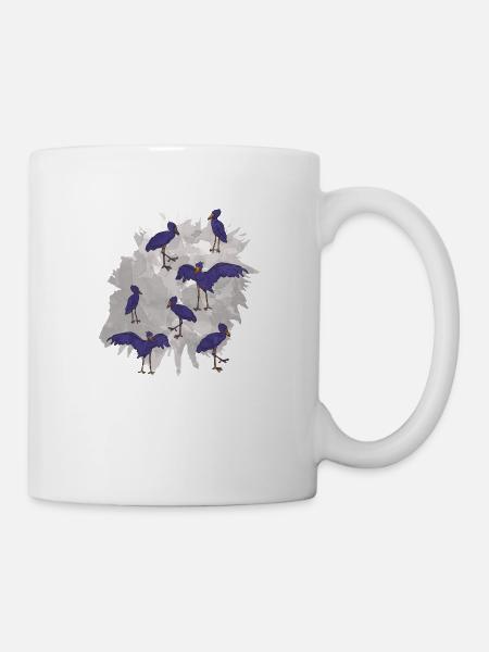 Schuhschnabel Vogel Ornithologe Wald I Geschenk - Tasse - Weiß
