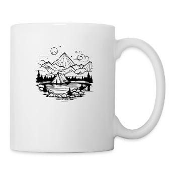 Camping - Mug blanc - blanc - Droite