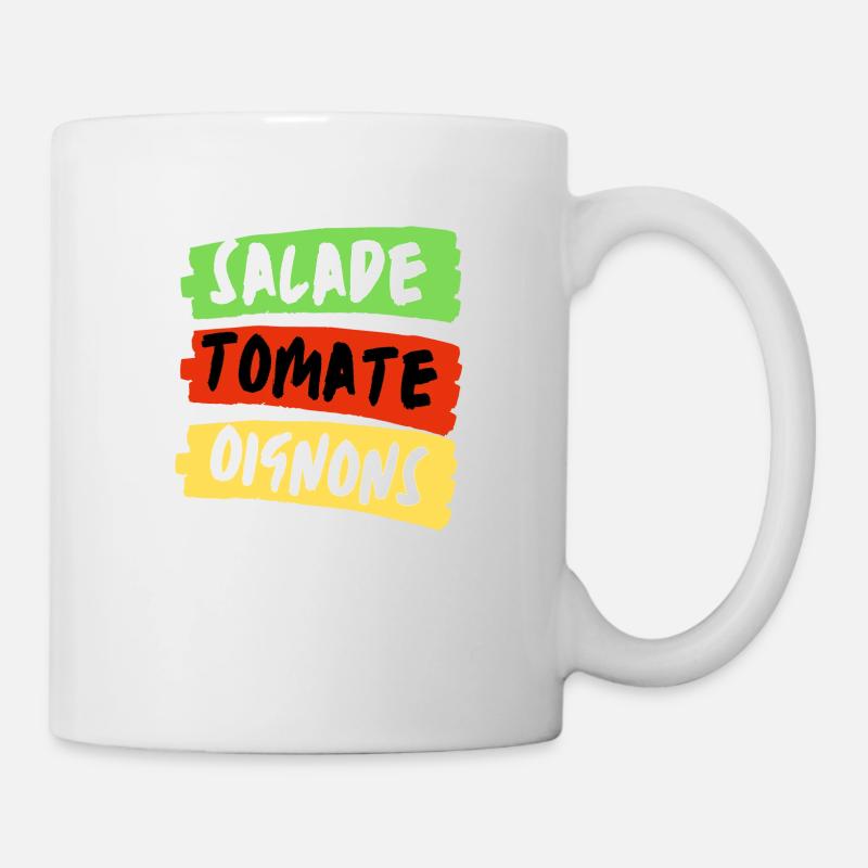 Salade tomate oignon - Mug blanc - blanc