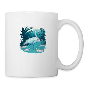 Flamingo's Aquatic Ballet - Mug - white - Right
