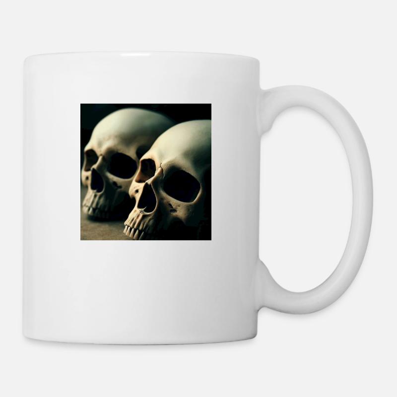 Toten kopf disgn - Mug - white