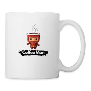 Coffee Man - Tasse - Weiß - Rechts