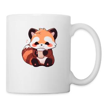 Roter Panda - Tasse - Weiß - Rechts