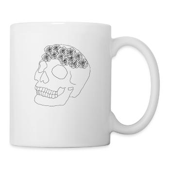 Calavera con Rosario - Tasse - Weiß - Rechts