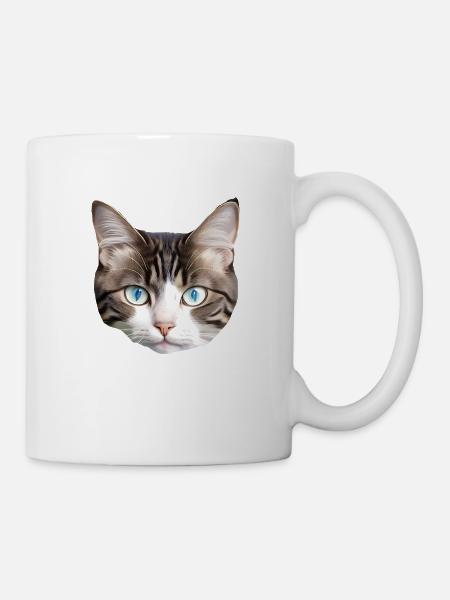 Süße Katze - Tasse - Weiß