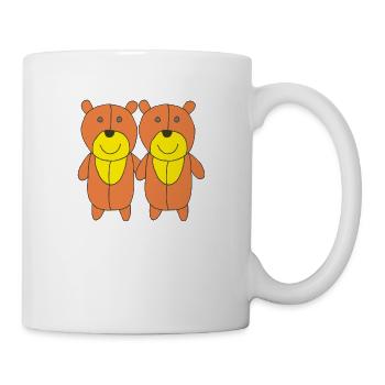 Amis des ours - Mug blanc - blanc - Droite