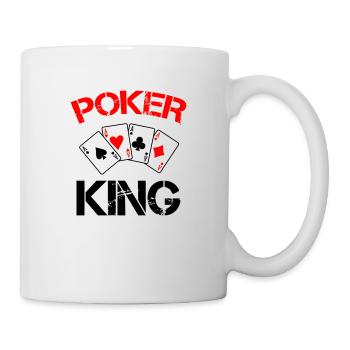 Roi du poker - Mug blanc - blanc - Droite