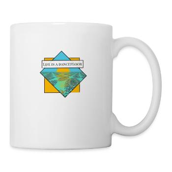 Life is a dancefloor - Mug - white - Right