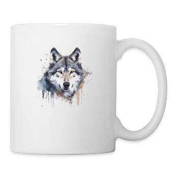 Wolf 2 - Tasse - Weiß - Rechts